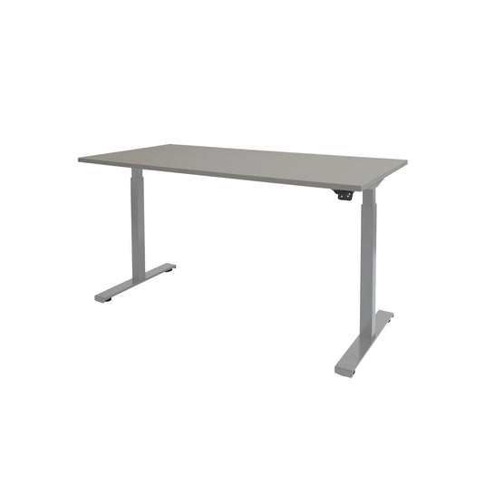 Dextro | Zit-sta bureau elektrisch • Business • Aluminium onderstel