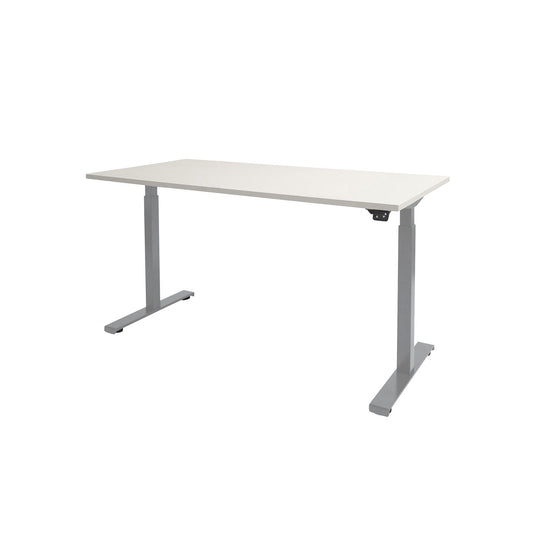 Dextro | Zit-sta bureau elektrisch • Business • Aluminium onderstel