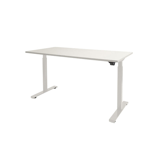 Dextro | Zit-sta bureau elektrisch • Business • Wit onderstel