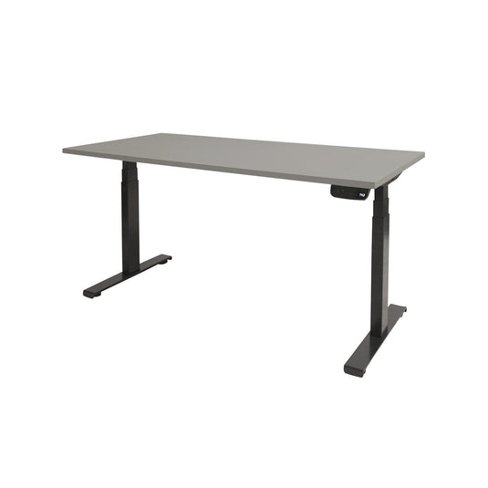 Dextro | Zit-sta bureau elektrisch • Premium • Zwart onderstel