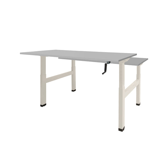Dextro Duo | Slingerverstelbare bureau • Wit onderstel