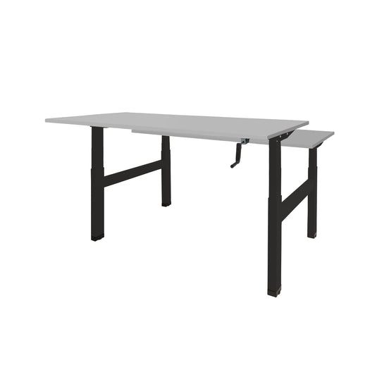 Dextro Duo | Slingerverstelbare bureau • Zwart onderstel