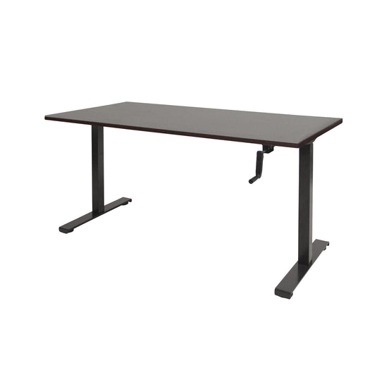 Dextro | Slingerverstelbare zit-sta bureau • Zwart onderstel