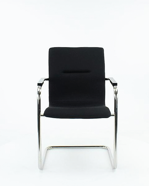 Stoel Compas • Sledeframe • Zwart