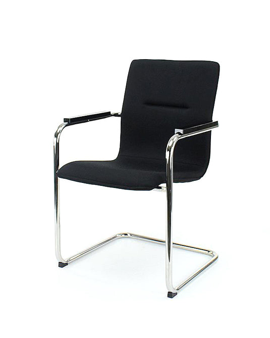 Compas stoel • Sledeframe • Zwart