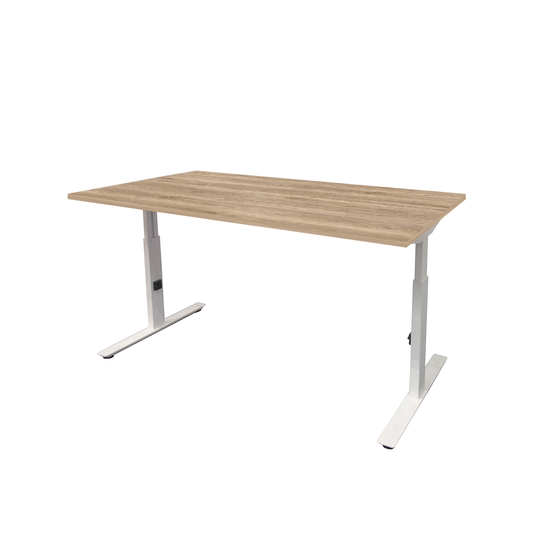 Lineo Plus | Verstelbare bureau • Wit onderstel
