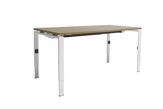 Lineo | Verstelbare bureau • Wit onderstel