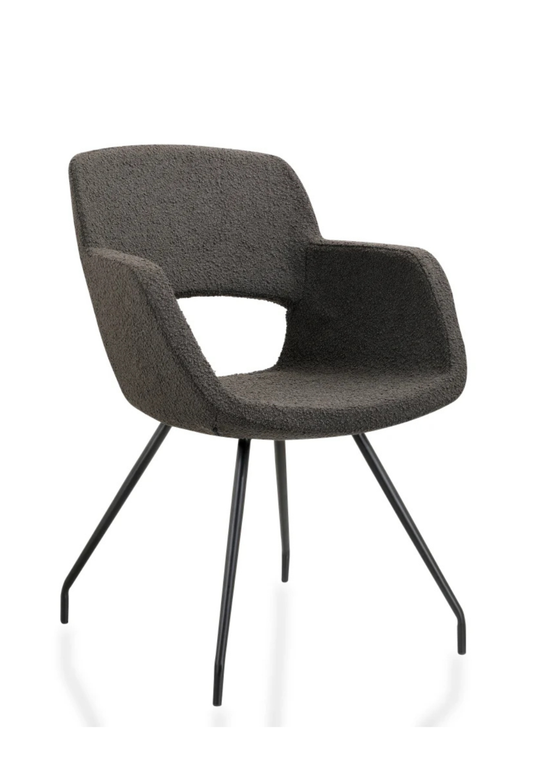 Stoel Teddy • Antraciet zwart