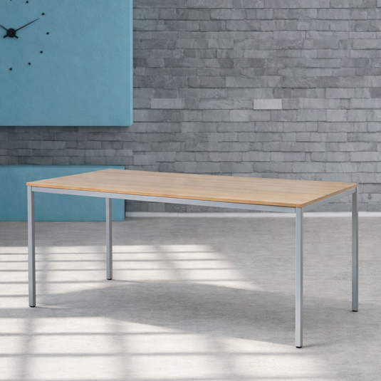Bureau/Tafel Domino • Vaste Hoogte • 4-poots • Aluminium onderstel