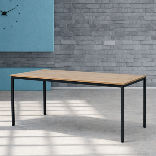 Bureau/Tafel Domino • Vaste Hoogte • 4-poots • Zwart onderstel