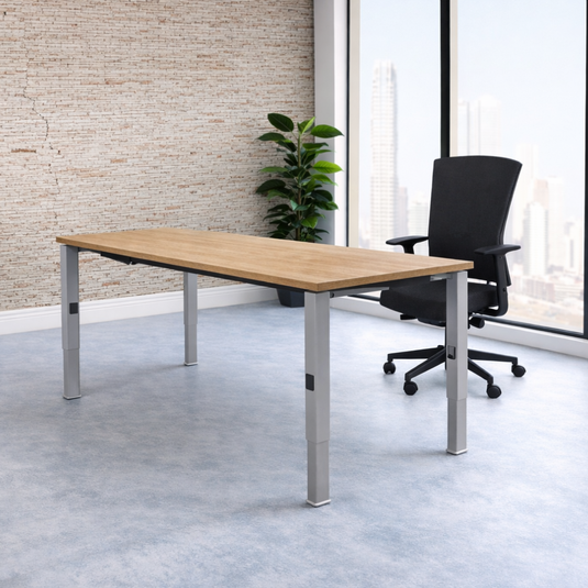 Lineo | Verstelbare bureau • Aluminium onderstel