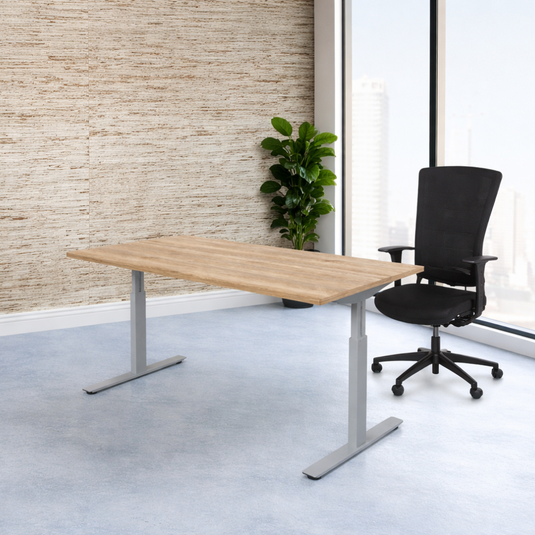 Lineo Plus | Verstelbare bureau • Aluminium onderstel