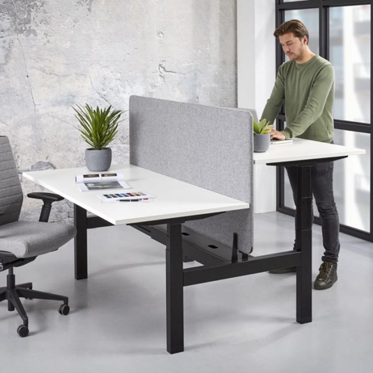 Zista | Zit/sta duo Premium • Elektrisch verstelbaar • Aluminium onderstel