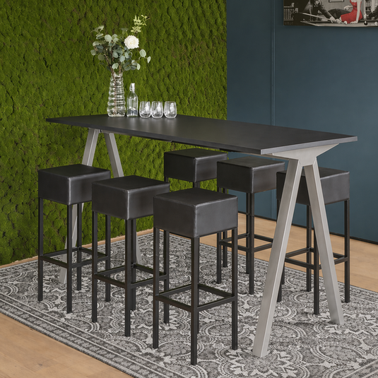 Bartafel V-leg • Aluminium onderstel