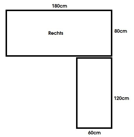 Elektrische zit-sta bureau • Hoekopstelling (L-vorm)