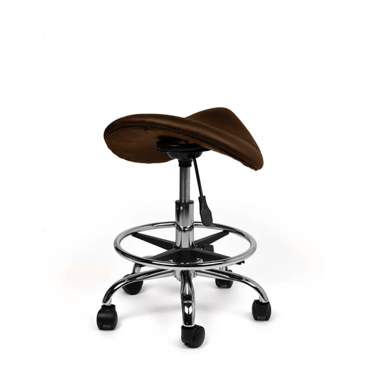 Zadelkruk met voetring • Bruin • Laag/Standaard/Hoog