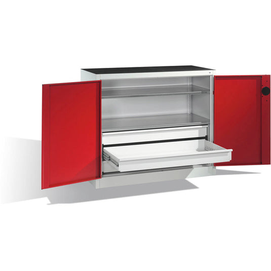 Werkplaatskast • Materiaalkast • Ladeblok onder • Hoogte 1000 mm