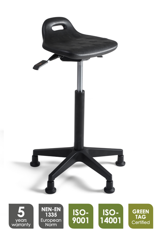 Stahulp Stool 210 - PU Zitting - Kunststof onderstel - Glijdoppen