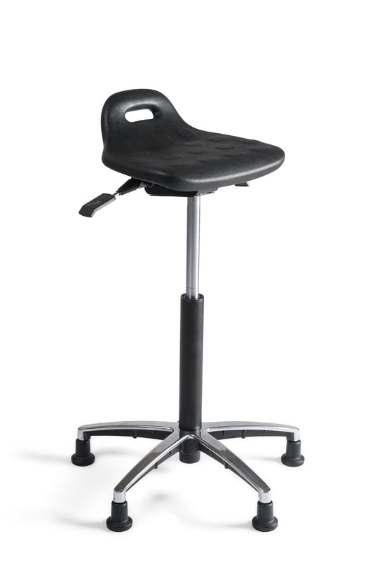 Stahulp Stool 220 • PU Zitting • Aluminium onderstel • Glijdoppen