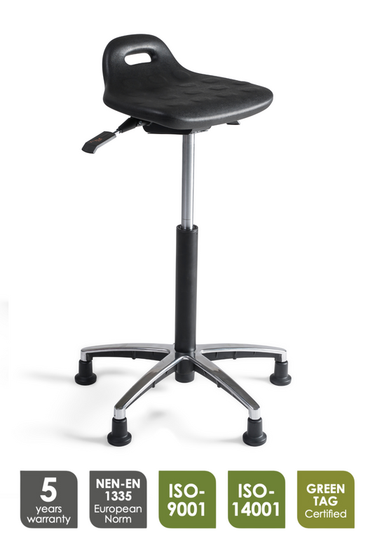 Stahulp Stool 220 - PU Zitting - Aluminium onderstel - Glijdoppen
