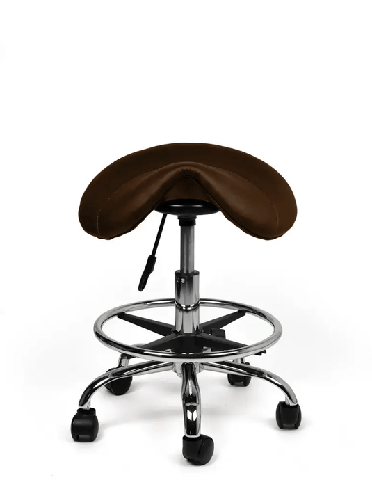 Zadelkruk met voetring • Bruin • Laag/Standaard/Hoog