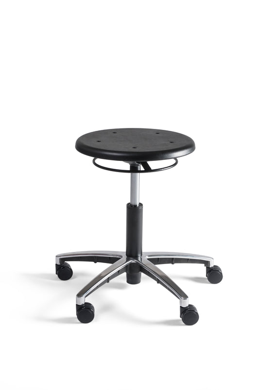 Werkkruk Stool 20 | Laag - PU Zitting - Aluminium onderstel - Wielen