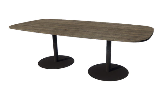 Vergadertafel Stella • Deens ovaal • Zwart onderstel