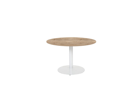 Vergadertafel Stella • Rond • Wit onderstel