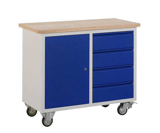 Mobiele werkbank • Met opbergruimte