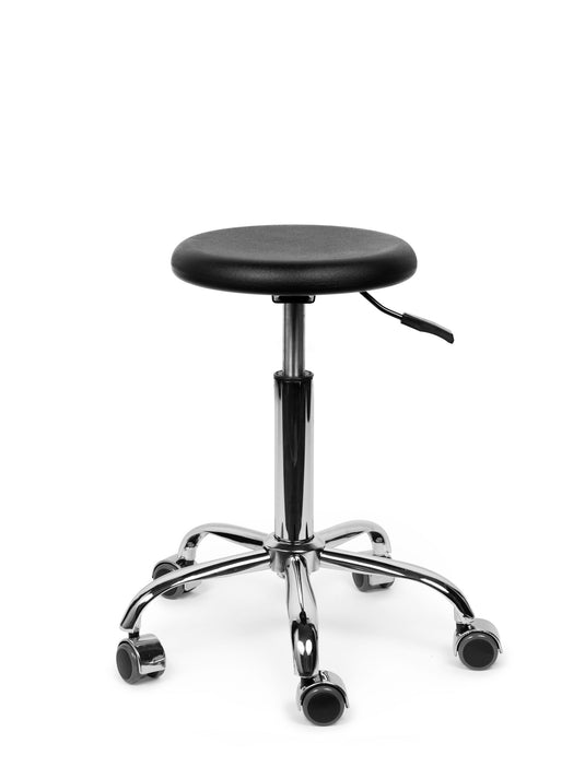 Tabouret PU• Zwart • Laag