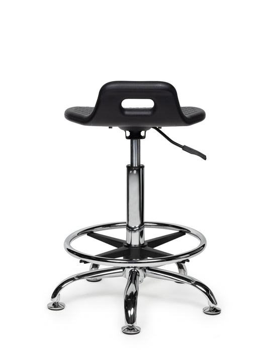 Stahulp met voetring • Zwart • Standaard