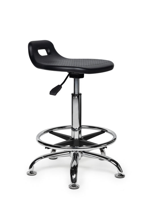 Stahulp met voetring • Zwart • Standaard