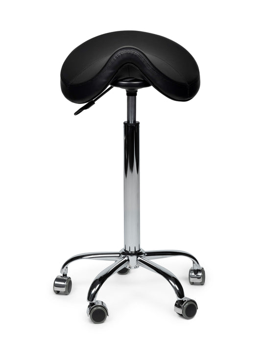 Premium zadelkruk • Zwart • Hoog