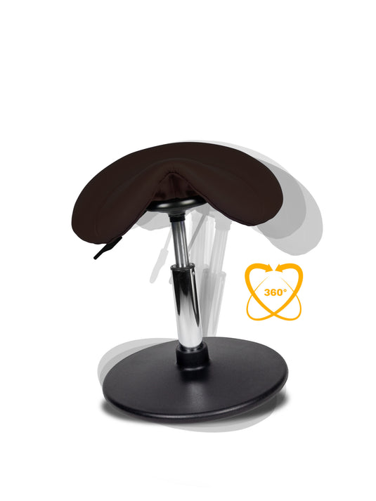 Wobble stool • Bruin • Laag