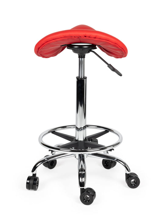 Kapperskruk met voetring • Rood • Hoog