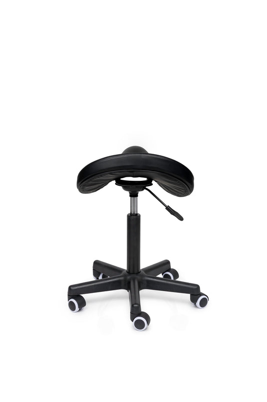 Premium zadelkruk • Zwart • Laag/Standaard/Hoog