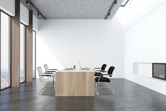 Compas stoel • Sledeframe • Zwart