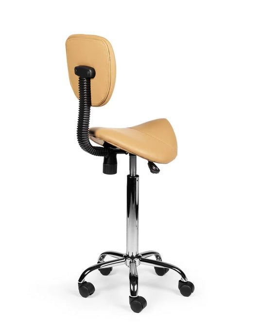 Zadelkruk met rugleuning • Beige • Hoog