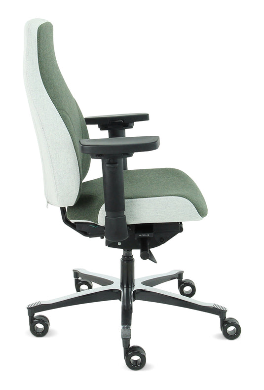 Bureaustoel Firenze • Olijf/Asgrijs • Zonder hoofdsteun