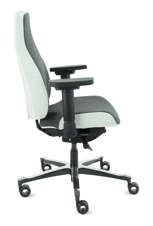 Bureaustoel Firenze • Middengrijs/Asgrijs • Zonder hoofdsteun