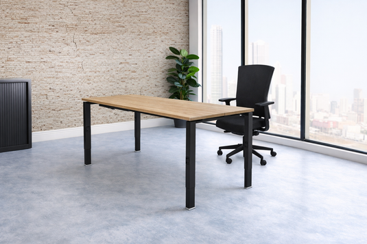 Lineo | Verstelbare bureau • Zwart onderstel