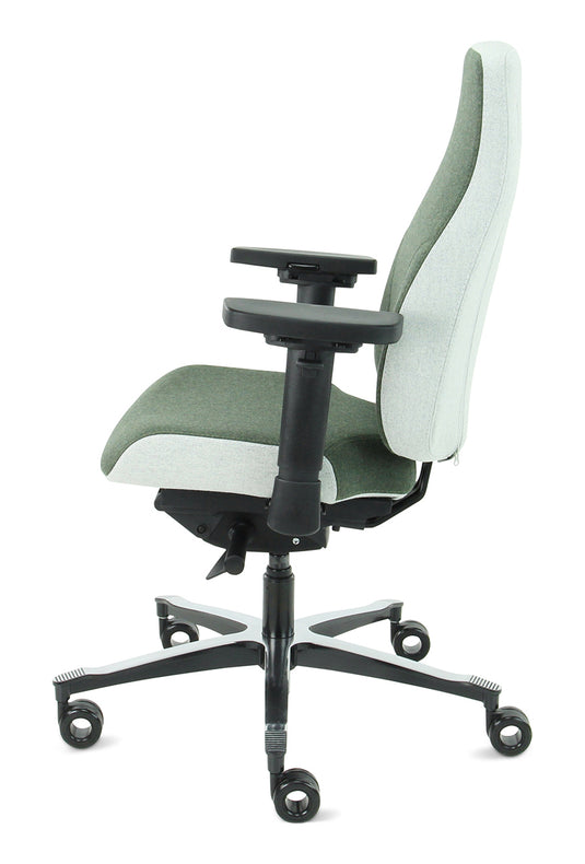 Bureaustoel Firenze • Olijf/Asgrijs • Zonder hoofdsteun