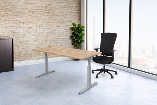 Lineo Plus | Verstelbare bureau • Aluminium onderstel