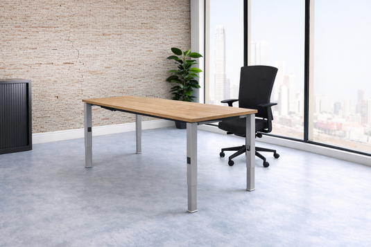 Lineo | Verstelbare bureau • Aluminium onderstel