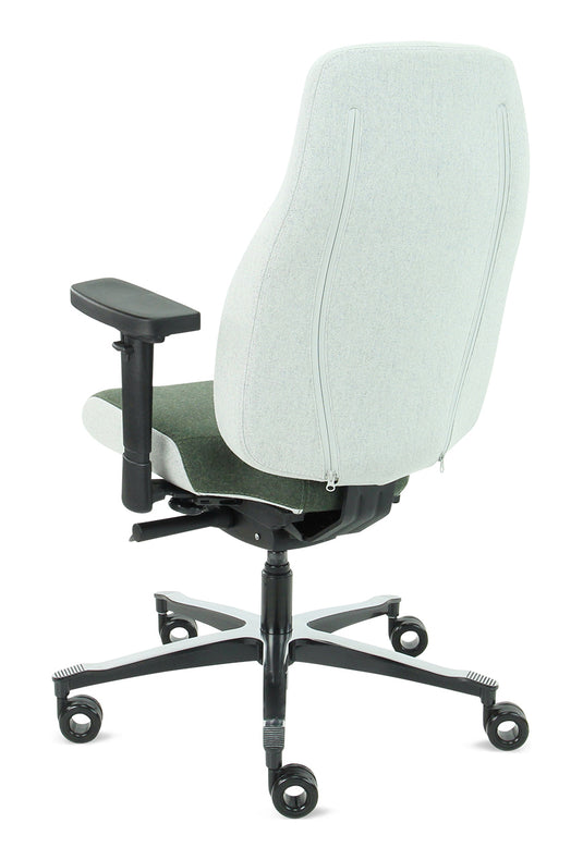 Bureaustoel Firenze • Olijf/Asgrijs • Zonder hoofdsteun