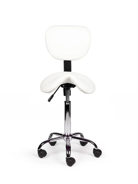 Zadelkruk met rugleuning • Wit • Standaard