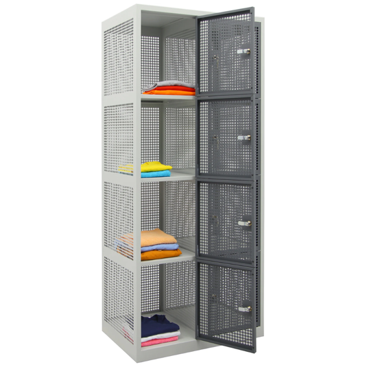 Metalen locker • Gaaslocker • 2-koloms