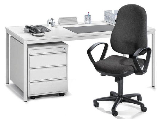 Bureau Base L • Vaste Hoogte • 4-poots