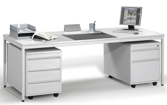 Bureau Base L • Vaste Hoogte • 4-poots