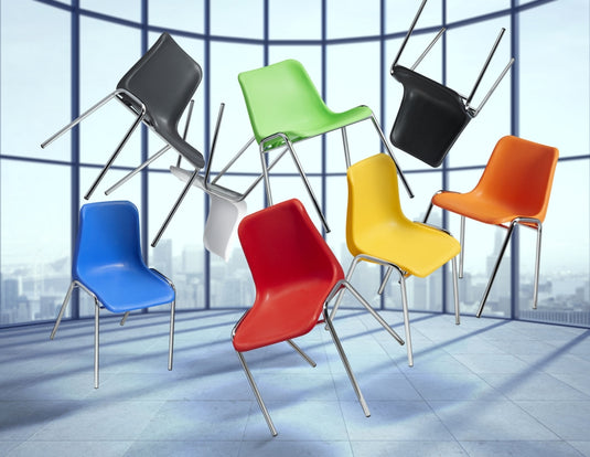 Kantinestoel • Nika • Chroom frame